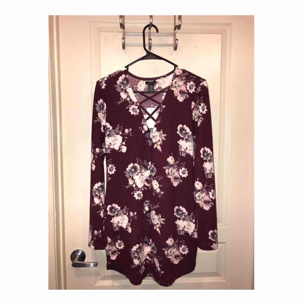 Short floral long sleeve rue21 dress